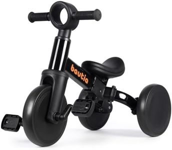 Tricycle for Toddlers 1-3, 4 in 1 Baby Balance Bike 1 2 Year Old Boy Girl Birthday Gift, Kids Bicycle Outdoor Toy with Removable Pedals