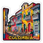 Cartagena Colombia Sticker Travel Outdoors Decal Vinyl Small Waterproof for Water Bottle Mug Passport Scrapbook Notebook Laptop Tumbler Skateboard Computer Phone 4" ID44990