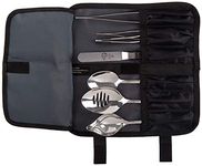 Mercer Culinary M35149 Professional Chef Plating Kit, 8 Piece, Stainless Steel, Black, Silver