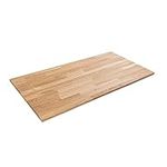 domli Solid Oak Slimline Wood Office Desk Table Top | 1200mm x 600mm x 18mm | Premium European Afordable Wooden Tabletop | Timber Worksurface Large Tabletop Worktop Desktop Countertop