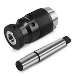 GETLITOOL Keyless Lathe Drill Chuck, 1-16mm Self Tighten Keyless Drilling Lathes Chuck MT2-B18 Arbor, Keyless Drill Chuck Adapter for Lathe MK2