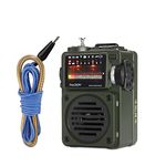 Raddy RF750 Portable Shortwave Radio AM/FM/SW/WB Receiver with Bluetooth - Pocket Retro Mini Radio Rechargeable, w/ 9.85 Ft Wire Antenna