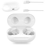 Charging Case Replacement, 300mAh Earbuds Charging Case with USB Charging Cable and LED Indicator for Samsung Galaxy Buds SM R170 / + SM R175 White