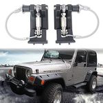 Sukemichi Jeep TJ Hood Latches with Lock, Anti-Theft Hood Catches for Jeep Wrangler TJ 1997-2017 Upgrade