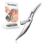 DUROX - Splinter Tweezers, Ideal for Splinter Removal Kit, Pointed Tweezers for Splinters, Foldable EDC Tweezers for Splinter Removal with Keychain. Easily Remove Splinter Out.