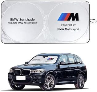 Car Sunshade BM Windshield Cover Inner Sun Shade Visor UV Protection 160x85cm for 4-Series 5-Series 7-Series X1 X3 X4 X5 X6 I8