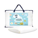 Silentnight Safe Nights Breathable Cot Bed Pillow - Toddler Baby Pillow with Mesh Sides for Comfortable and Fresh Sleeping - Anti Allergy and Machine Washable White