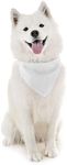 2 Pack Qraftsy Dog Cotton Bandana Scarf Triangle Bibs for Any Size Puppies, Dogs