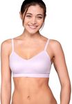 Floatley Cozy Adjustable Bra Comfort Wirefree Seamless Bra with Embedded Pad for Women Size S Pastel Lilac