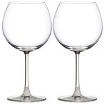 VILON Italian premium Wine Glass - Ideal for White or Red Wine Party Glass, Whisky Glass, Clear Glass, 600 ml (2)