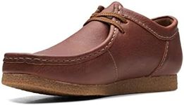 Clarks Men's Shacre Ii Run Oxford, Tan Tumbled Leather, 9 US