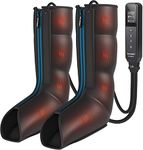 FIT KING Leg Compression Massager with Heat Upgraded Recovery Boots Machine for Pain and Circulation Swollen Legs, Edema, RLS Pain Muscle Relief Fast Recovery