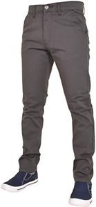 Enzo Men EZ348 Chino Jeans Grey 34L