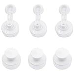 50 PCS 28 mm Push Pull Replacement Caps Plastic Flip Cover Bottle Caps Reusable Spout Twisted Water Bottle Lid Top Suitable for 28 mm Sport Bottle White Bottle Cover Replacement for Sport Water Bottle