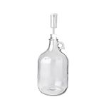 Home Brew Ohio Glass Wine Fermenter Includes Rubber Stopper and Airlock, 1 Gallon Capacity, Clear