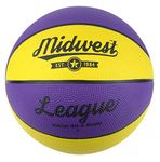 Midwest Kids League Basketball, Yellow/Purple, Size 3