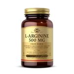 Solgar L-Arginine Vegetable Capsules, 500 mg, 100 Count