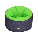 Gardenista Round Extra-Large Bean Bag for Garden | Water-Resistant Outdoor Bean Bag Seat | Portable Giant Beanbags for Home or Poolside | Soft Comfy and Durable (Green)