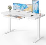 Marsail Glass Standing Desk with Dr