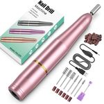 Electric Nail File, Professional Nail Drill Machine 20000RPM Adjustable Speed Manicure Pedicure Set, Low Vibration E File Electric Nail Drill for Gel Acrylic Nails for Beginner Girl Women Mum