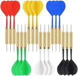 Accmor 18 Pack Steel Tip Darts, 18 Grams Metal Tip Dart Set, Darts Metal Tip Set, Metal Darts for Dartboard