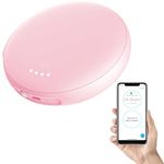 iLuv SmartShaker 3 Pink Vibration Bed Shaker Bluetooth Alarm Clock with Multiple Alarm & Vibration Settings, Long Battery Life, Call & Message Notification; for Heavy Sleepers, Deaf People & Seniors