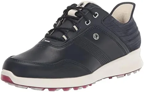 FootJoy Women's Stratos Previous Season Style Golf Shoe, Navy/Navy, 8