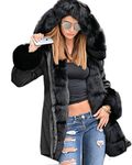 Roiii Womens Ladies Quilted Winter Coat Coat Hood Down Jacket Parka Outwear Size 8 14 20