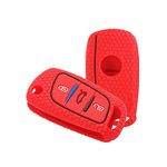 Keycare® Silicone Key Cover for B11 DS Remote flip Key (Red)