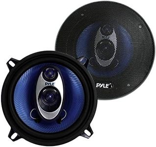 Pyle 5.25” Car Sound Speaker (Pair) - Upgraded Blue Poly Injection Cone 3-Way 200 Watt Peak w/Non-fatiguing Butyl Rubber Surround 100-20Khz Frequency Response 4 Ohm & 1" ASV Voice Coil