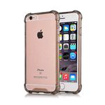 iPhone 6S Case Clear TPU CaseHQ Shop Shock-Proof Scratch-Resistant TPU Silicone Gel Back Cover Skin Soft Cases Shock Absorbing Technology Case for Apple iPhone 6 (2014) and iPhone 6S (2015) - Black