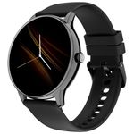 Noise Twist Go Smart Watch 1.39" Display, TruSyncᵀᴹ BT Calling, Glossy Metal Finish, 150+ Watch Faces, IP68, Sleep Tracking, 100+ Sports Modes, Smart Watch for Men and Women (Jet Black)