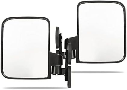 PIT66 Side Mirrors Rubber Coated 114lb 2.7”Rated Magnetic Tractor Mirror 1 Pair