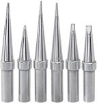 Bestgle 6pcs Soldering Iron Tips Replacement Tip ETA ETB ETH ETK ETO ETS for Weller WESD51 WES51 PES51