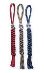 3pcs Knife Paracord Lanyard Ropes with Alloy Skull and Cross Pendant,EDC Multifunctional Tool Outdoor Camping Folding Knives Gadget Ornaments