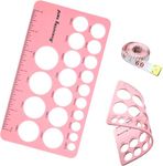 Nipple Ruler 3pcs Set, Nipple Rulers for Flange Sizing Measurement Tool, Silicone & Soft Flange Size Measure for Nipples, Breast Flange Measuring Tool Breast Pump Sizing Tool - New Mothers Musthaves