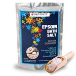 Unitedlys® Epsom Bath Salt 380g | Soothing Epsom Salt for Pain Relief & Muscle Relaxation| Revitalizing Epsom Salt for Bath | Promotes Restful Sleep & Stress Relief