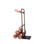 Heavy Duty Stair Climbing Trolley with 6 Wheels, Foldable Hand Truck for Warehouse, Delivery & Industrial Use