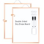 Small Dry Erase White Board for Wall, ARCOBIS 12" x 16" Magnetic Portable Double-Sided Whiteboard, Hanging Mini Dry Erase Board for to Do List, Drawing, Home Office, Kitchen