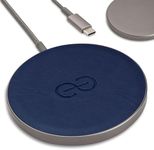 Dreem Empower Magnetic Wireless Charger Pad – Compatible with MagSafe for iPhone 15/14/13/12 & Qi-Certified Devices – Premium Vegan Leather [Royal]