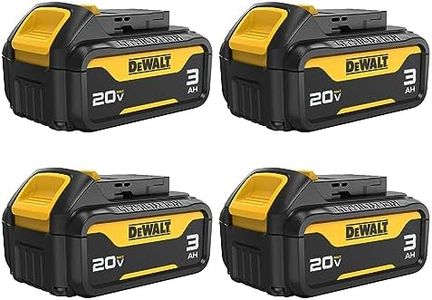 DEWALT 20V MAX Battery with LED Charge Indicator, 3 Amp Hour, 4 Pack (DCB200-4)