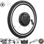 Voilamart Electric Bike Conversion Kit 26" Rear Wheel 48V 1000W Ebike Conversion Kit Cycling Hub Motor with Intelligent Controller for Road Bike
