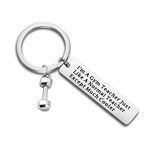 TGBJE Personal Trainer Gift I'm A GYM Teacher Just Like A Normal Teacher Except Much Cooler Keychain Fitness Coach Gift Gym Trainer Gift Thank You Gift (GYM Teacher)