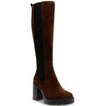 Steve Madden Women's Deegan Knee High Boot, Brown Suede, 4 UK