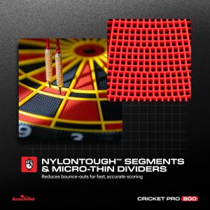 Arachnid Cricket Pro 800 Electronic Dartboard – Tournament Quality