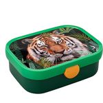 Mepal - Lunch Box Campus - Bento Lunch Box for Children - Lunch Box with Bento Compartment & Fork - Lunch Box with Clip Closure - BPA-Free & Dishwasher Safe - 750 ml - Wild Tiger