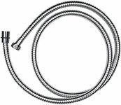 AQUALONA® Chrome Hose for Handheld Shower Head - Rub Clean Technology - Contemporary Design - Easy Installation - Standard BSP Connection