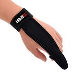 Millya Professional Anti-Slip Fishing Gloves Elastic Band Single Finger Stall Protector(Black)