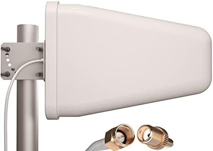 Yagi Directional Antenna 3G/4G/LTE 9dBi 806MHz-960MHz and 1.7-2.5GHz 2FT Cable w/ 2FT SMA Male Cable to TS-9 Adapter - Cell Phone Signal Log Periodic Cellular - Tupavco TP514