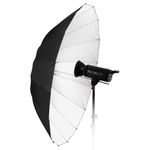 Fotodiox Pro 60in Black and White Reflective Parabolic 16-Rib Umbrella